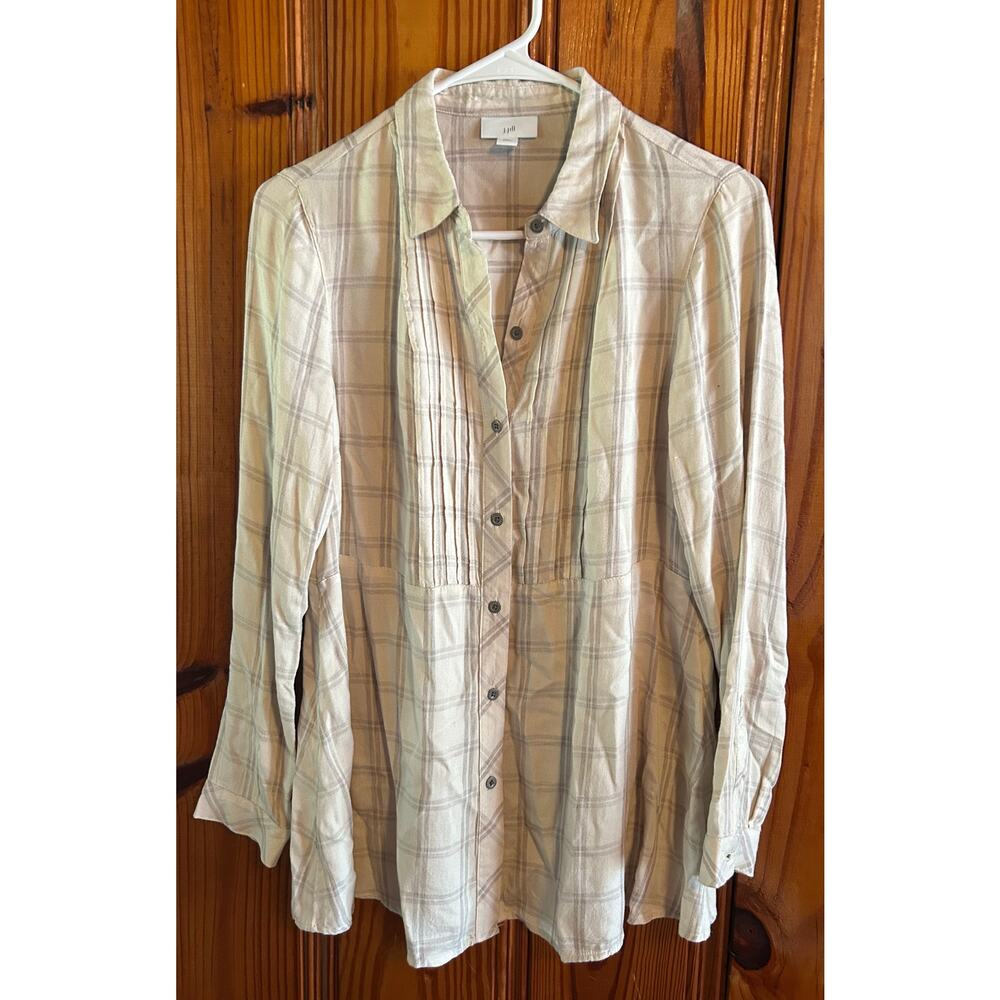 Women’s J.jill button up blouse  minimalist boho size extra small petite